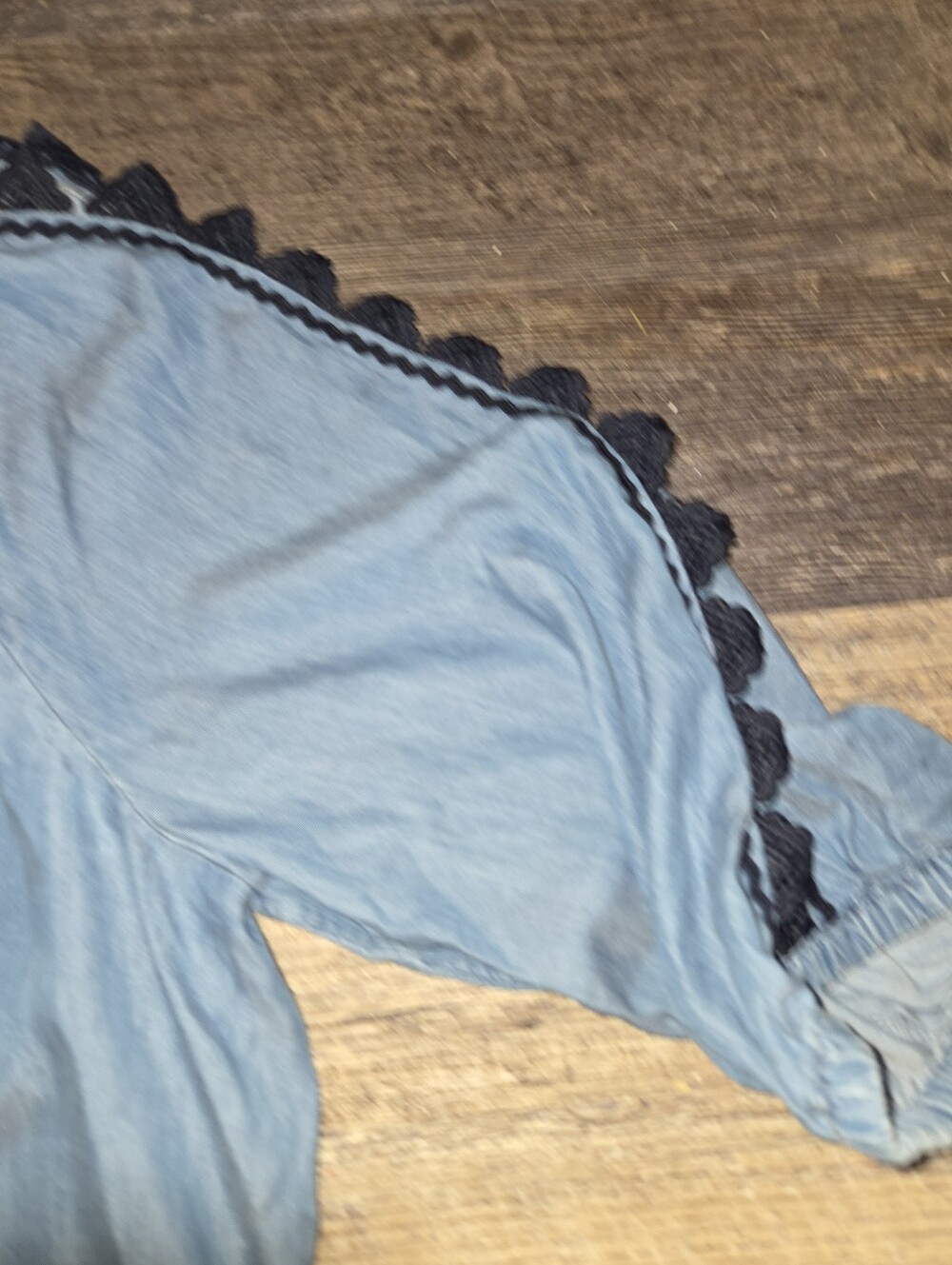 Crown & Ivy Chambray Plus Blouse - Picture 5 of 11